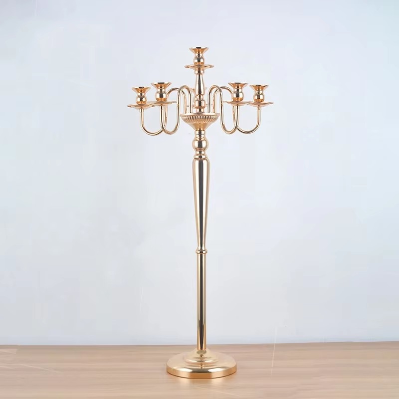 Candle Supplies Europe - Moderner Silberner Eisen-Metall-Standkerzenhalter für Heimdekoration Weihnachten
