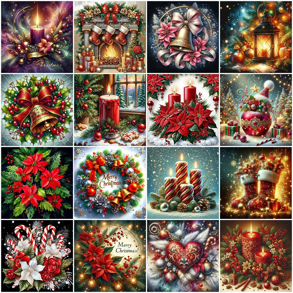 Candle Supplies Europe - 2026 EverShine DIY 5D Diamantmalerei Weihnachtskranz