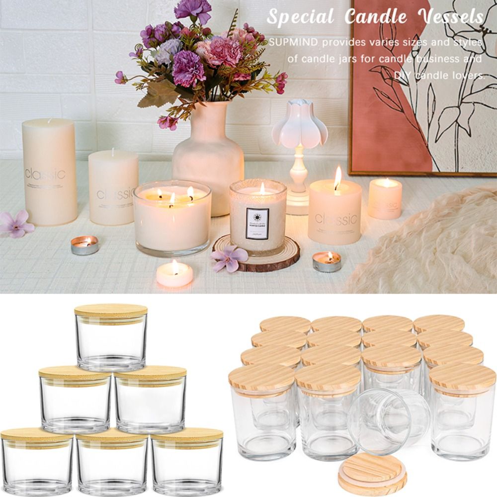 Klarglas Kerzen gläser transpa – Candle Supplies Glass Jars Bewertung und Preis