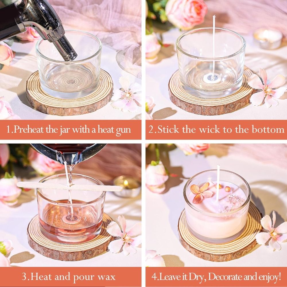 Klarglas Kerzen gläser transpa – Candle Supplies Glass Jars Bewertung und Preis