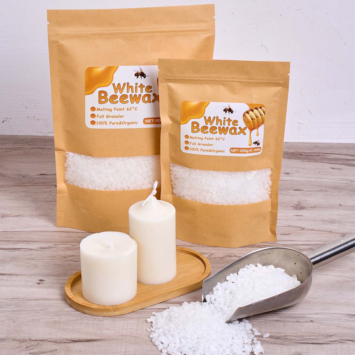 1000 g weißes Bienenwachs, DIY – Candle Supplies Bulk Bewertung und Preis