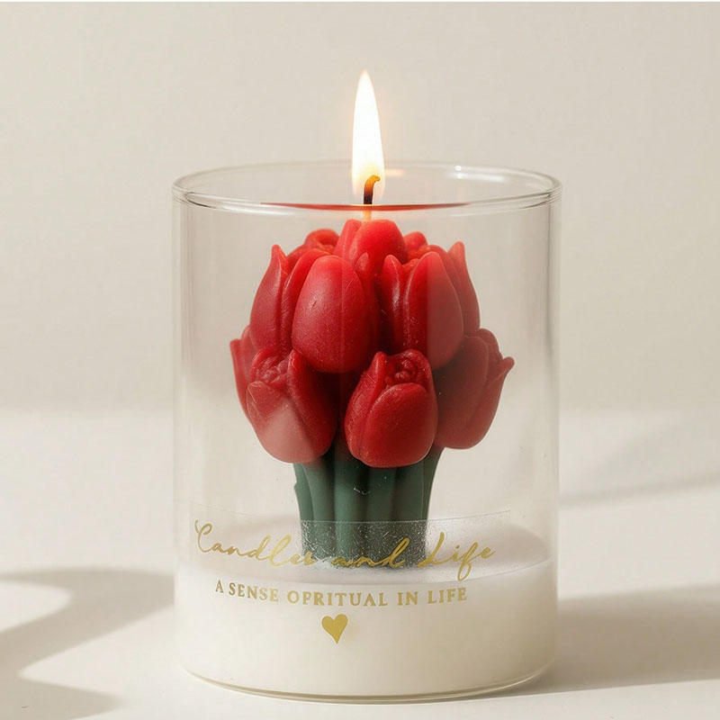 Tulpenkerze im Glasgefäß Dekor – Candle Supplies Glass Jars Bewertung und Preis