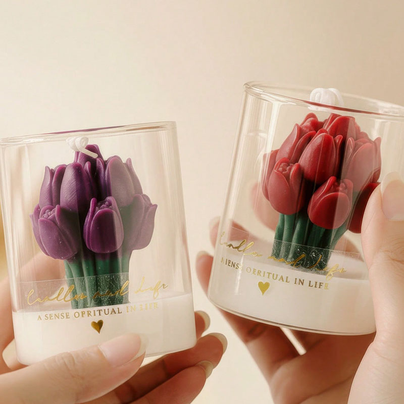Tulpenkerze im Glasgefäß Dekor – Candle Supplies Glass Jars Bewertung und Preis
