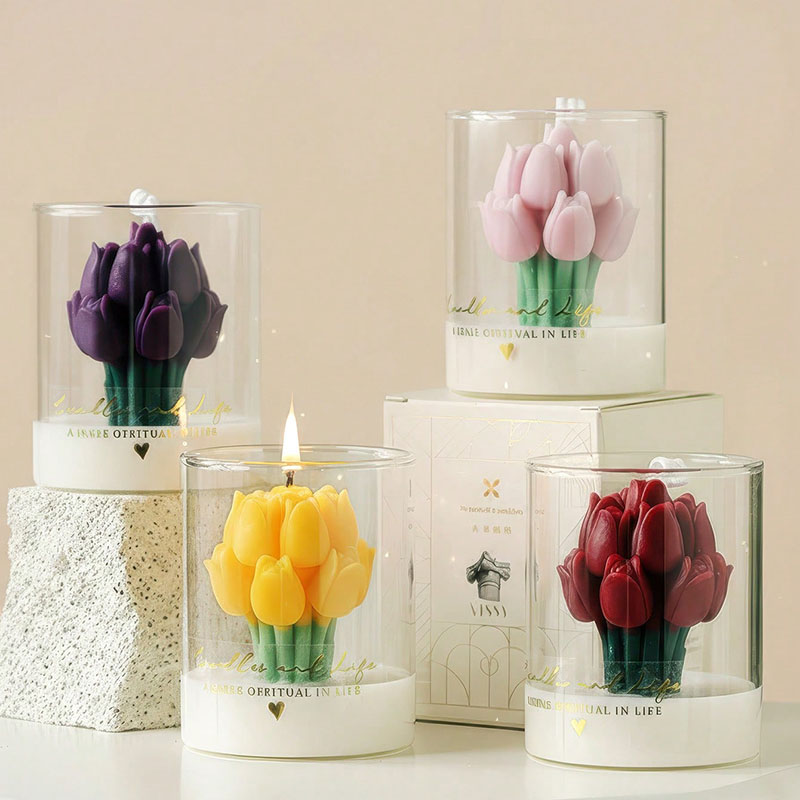 Tulpenkerze im Glasgefäß Dekor – Candle Supplies Glass Jars Bewertung und Preis